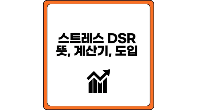 스트레스 DSR 뜻