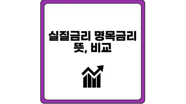 실질금리 명목금리