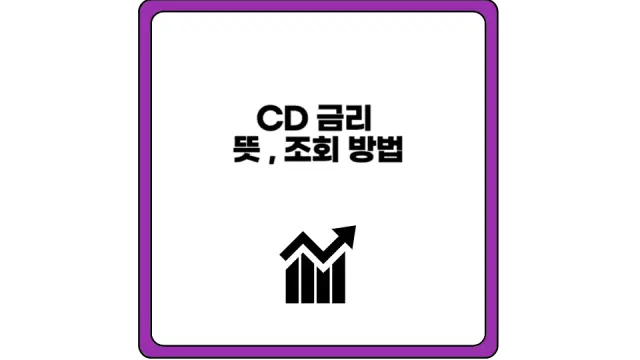 CD 금리  뜻