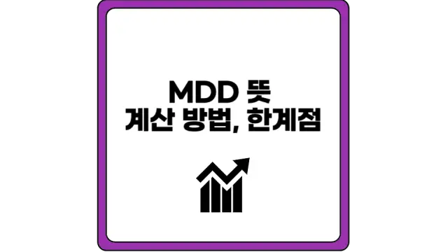 MDD 뜻