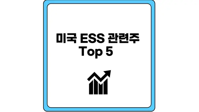 미국 ESS 관련주