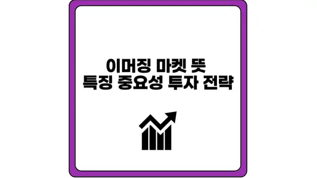 이머징 마켓 뜻